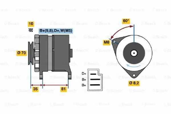 Alternator (0 120 489 093)