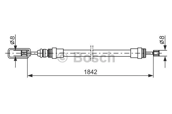 Cable Pull, parking brake (1 987 477 422)