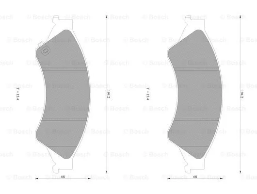 Brake Pad Set, disc brake (0 986 AB1 083)