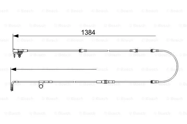 Warning Contact, brake pad wear (1 987 473 582)