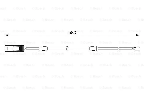 Warning Contact, brake pad wear (1 987 474 941)