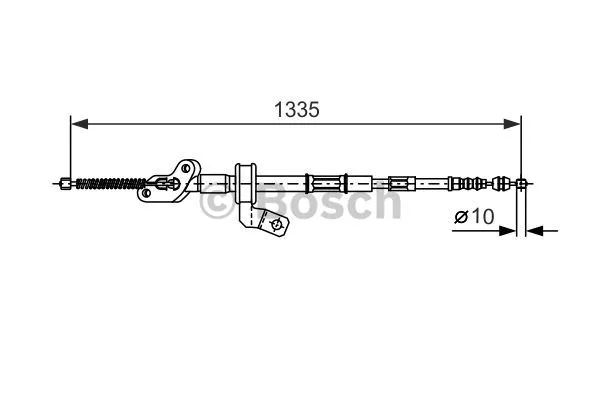 Cable Pull, parking brake (1 987 477 542)