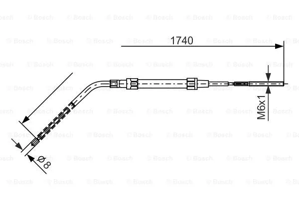Cable Pull, parking brake (1 987 477 689)
