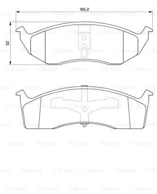 Brake Pad Set, disc brake (0 986 424 587)