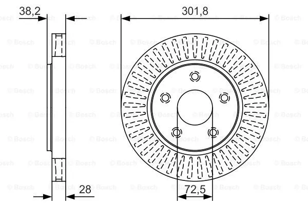 Brake Disc (0 986 479 U45)