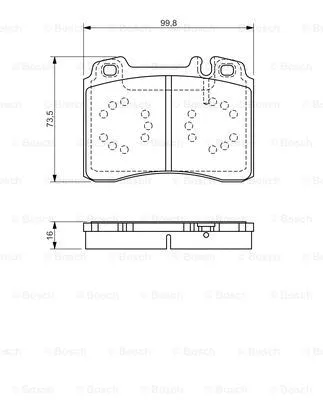 Brake Pad Set, disc brake (0 986 495 057)