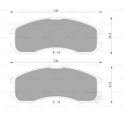 Brake Pad Set, disc brake (0 986 505 378)