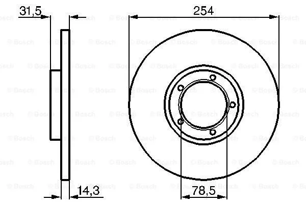 Brake Disc (0 986 478 345)