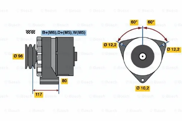 Alternator (9 120 080 113)