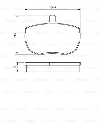 Brake Pad Set, disc brake (0 986 424 567)