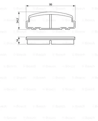 Brake Pad Set, disc brake (0 986 424 181)