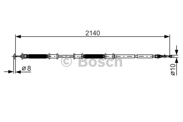 Cable Pull, parking brake (1 987 482 287)