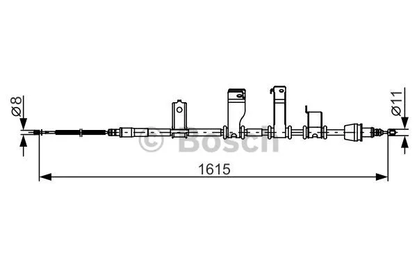 Cable Pull, parking brake (1 987 482 349)