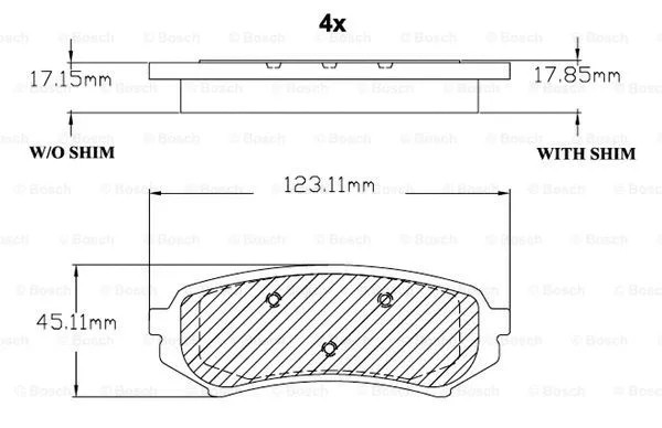 Brake Pad Set, disc brake (F 03B 150 056)