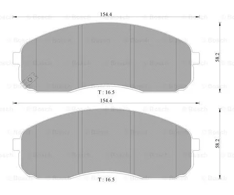 Brake Pad Set, disc brake (0 986 AB3 059)