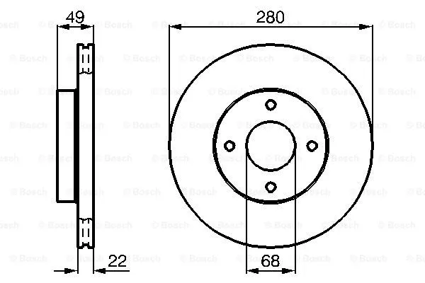 Brake Disc (0 986 478 728)