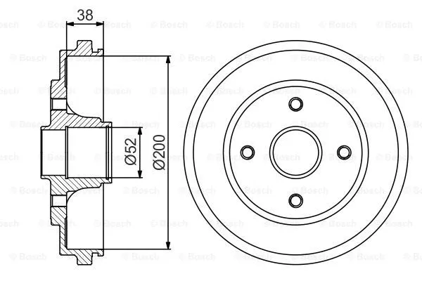 Brake Drum (0 986 477 229)