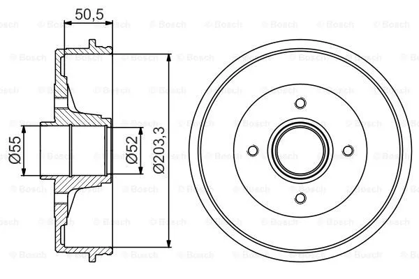 Brake Drum (0 986 477 172)