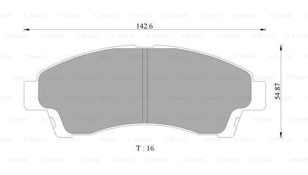Brake Pad Set, disc brake (0 986 505 663)