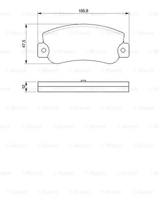 Brake Pad Set, disc brake (0 986 468 411)