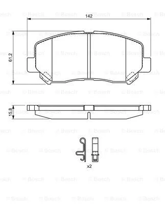 Brake Pad Set, disc brake