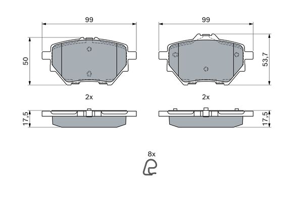 Brake Pad Set, disc brake
