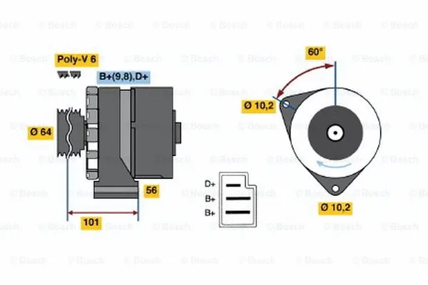 Alternator (0 120 489 333)