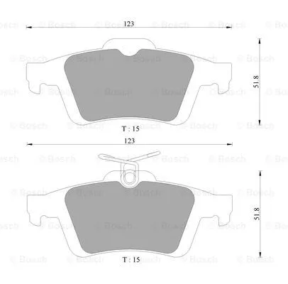 Brake Pad Set, disc brake (0 986 AB9 297)
