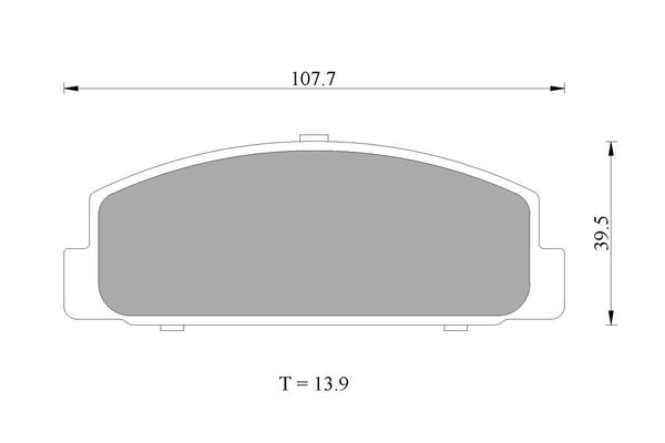 Brake Pad Set, disc brake (0 986 AB1 193)