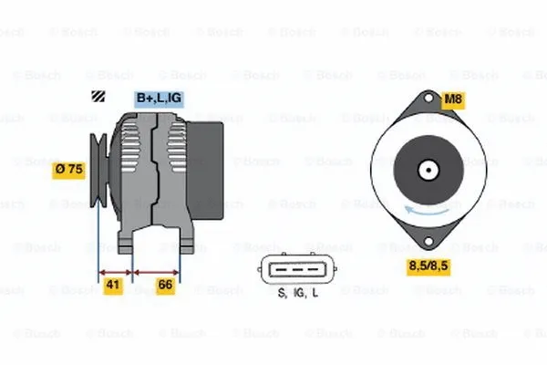 Alternator (0 124 110 007)