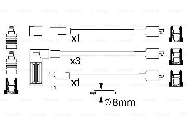 Ignition Cable Kit (0 986 356 792)