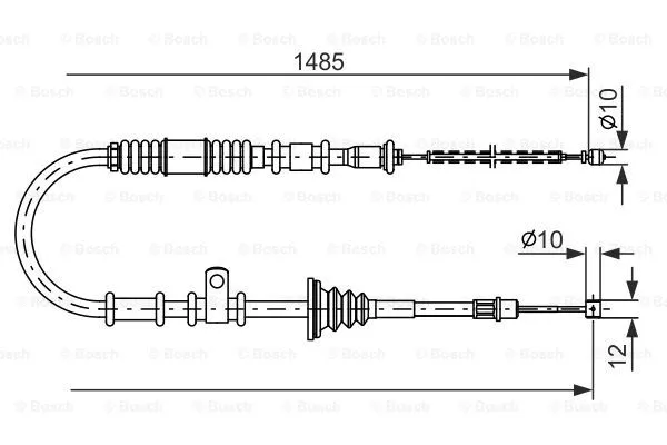 Cable Pull, parking brake (1 987 477 674)
