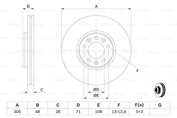Brake Disc (0 986 479 C53)