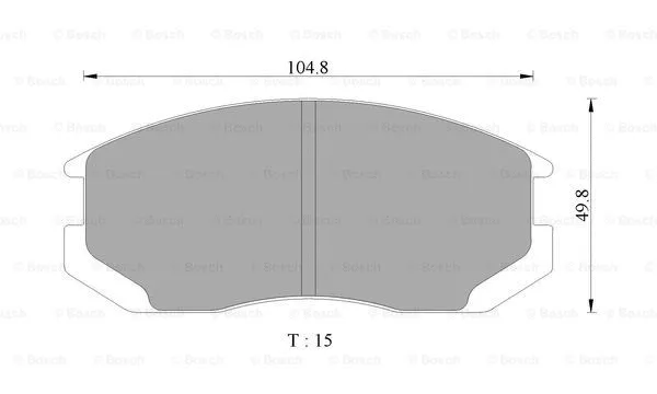 Brake Pad Set, disc brake (0 986 AB9 101)