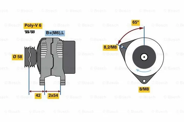 Alternator (0 986 081 260)
