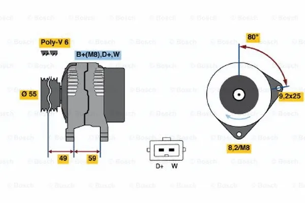 Alternator (0 123 310 020)