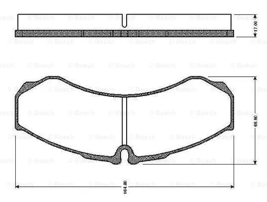 Brake Pad Set, disc brake (0 986 TB2 325)
