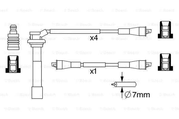 Ignition Cable Kit (0 986 357 053)