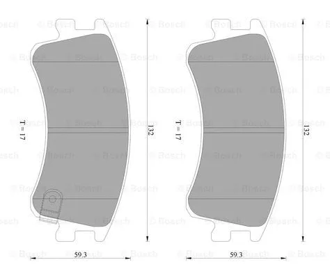 Brake Pad Set, disc brake (0 986 AB2 296)