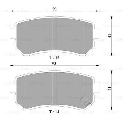 Brake Pad Set, disc brake (0 986 AB1 497)