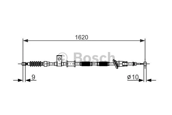 Cable Pull, parking brake (1 987 477 894)