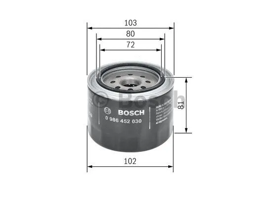 Oil Filter (0 986 452 030)