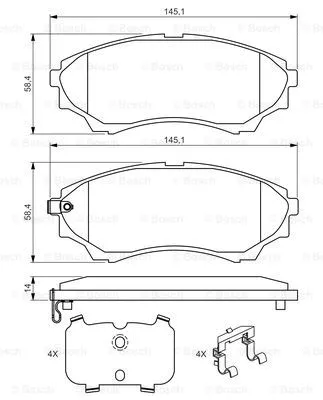 Brake Pad Set, disc brake