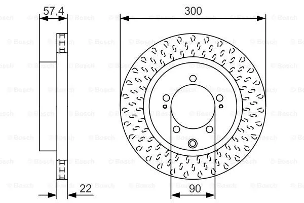 Brake Disc (0 986 479 T33)
