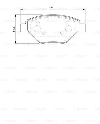 Brake Pad Set, disc brake (0 986 424 774)