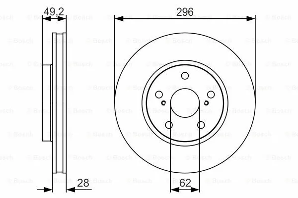 Brake Disc (0 986 479 S40)