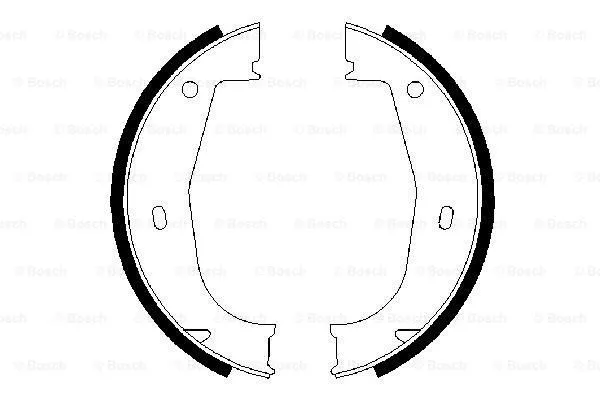 Brake Shoe Set, parking brake