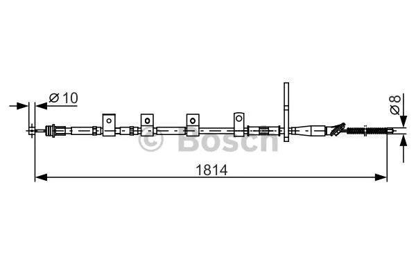Cable Pull, parking brake (1 987 482 357)