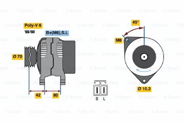 Alternator (0 986 037 071)