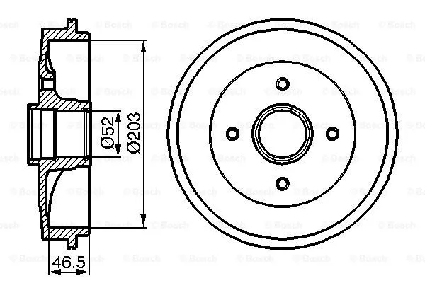 Brake Drum (0 986 477 124)